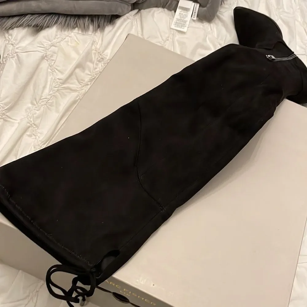 - NWT IN BOX MARK FISHER OVER THE KNEE YUNA BOOTS BLACK SIZE 5.5